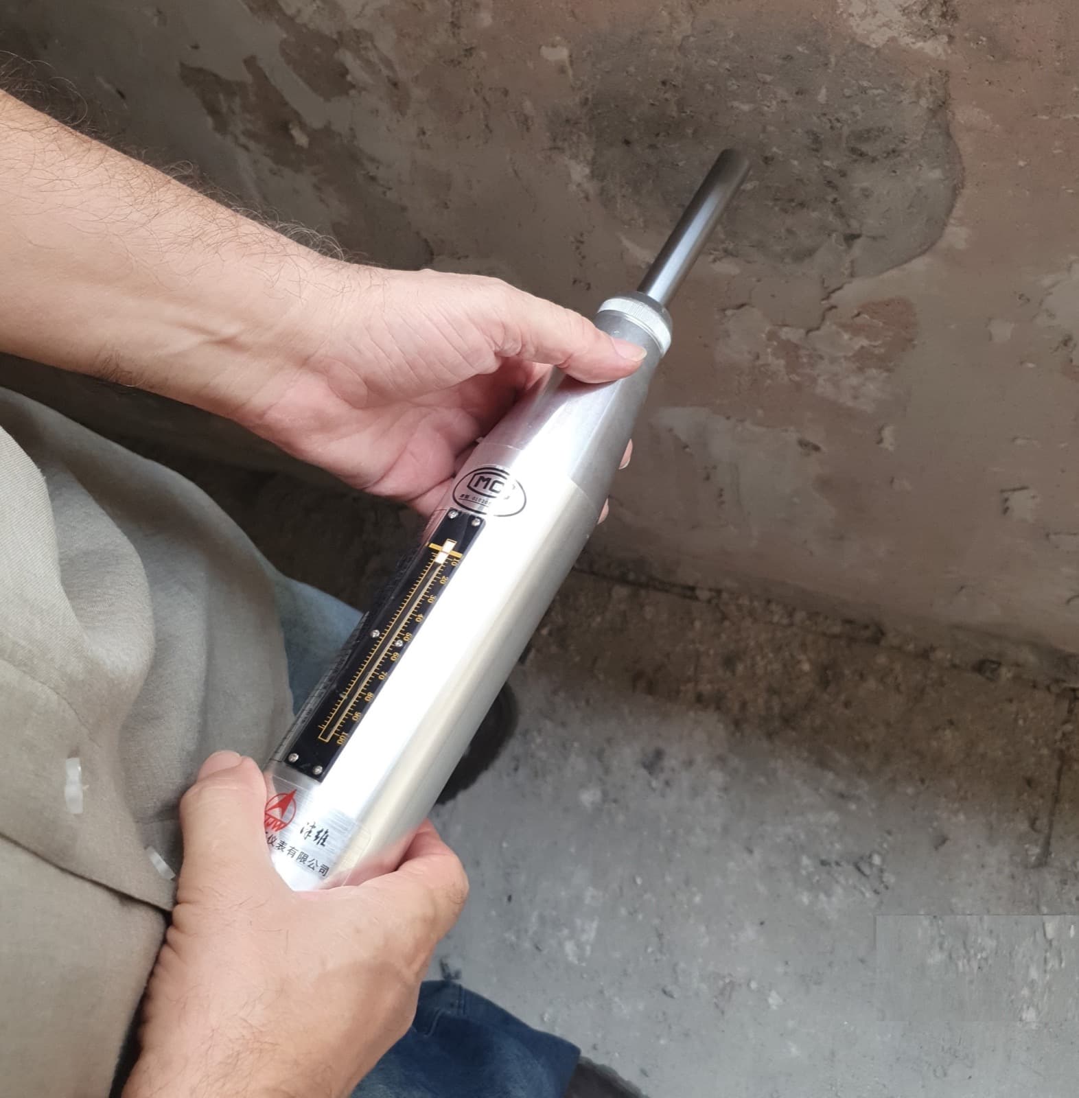Ensaio de esclerometria no concreto