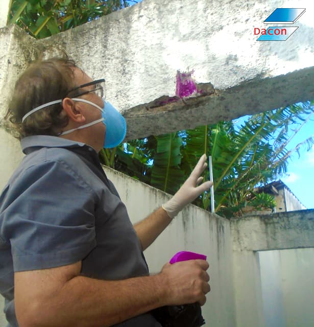 Ensaio de carbonatação e íons cloretos no concreto